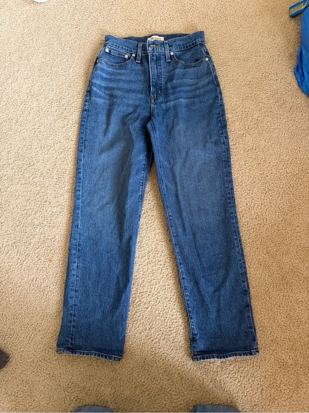Madewell Men’s Dark Blue Straight Jeans